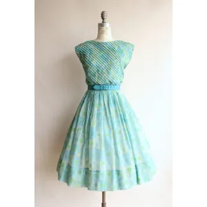 Vintage 1950s Dress with Belt by R&K Originals