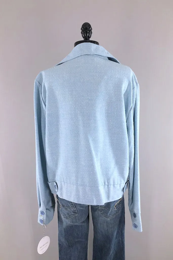 Vintage 70s Sky Blue Jacket