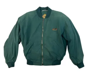 VINTAGE 90s HUGO BOSS BOMBER JACKET GREEN SIZE M 38R