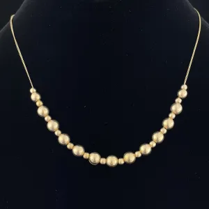 Vintage Add a Bead 14K Gold Necklace - On Hold