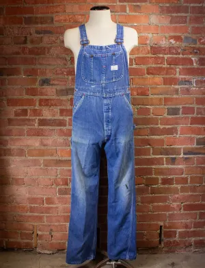 Vintage Big Mac Square Bak Denim Overalls 70s 32x32