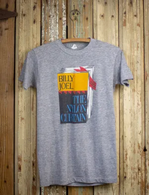 Vintage Billy Joel The Nylon Curtain Concert T Shirt 1982 Gray Small