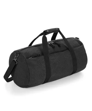 Vintage Black - Vintage canvas barrel bag