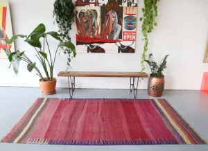 Vintage Bodrum Bos Kilim 4.4x8.6ft