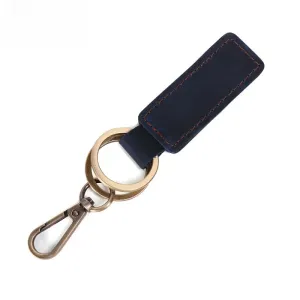 VINTAGE BROWN LEATHER KEYCHAIN