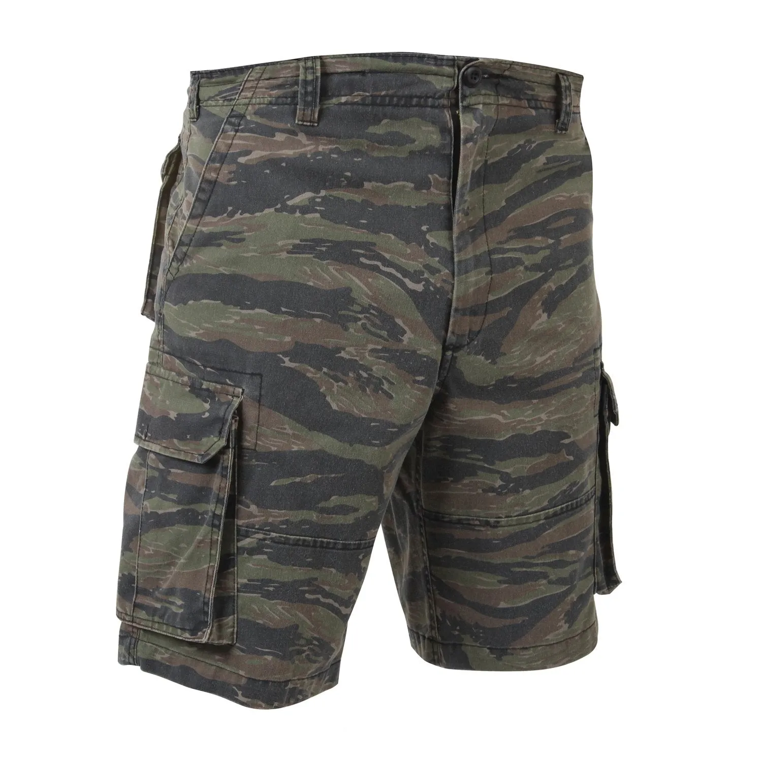 Vintage Camo Paratrooper Cargo Shorts