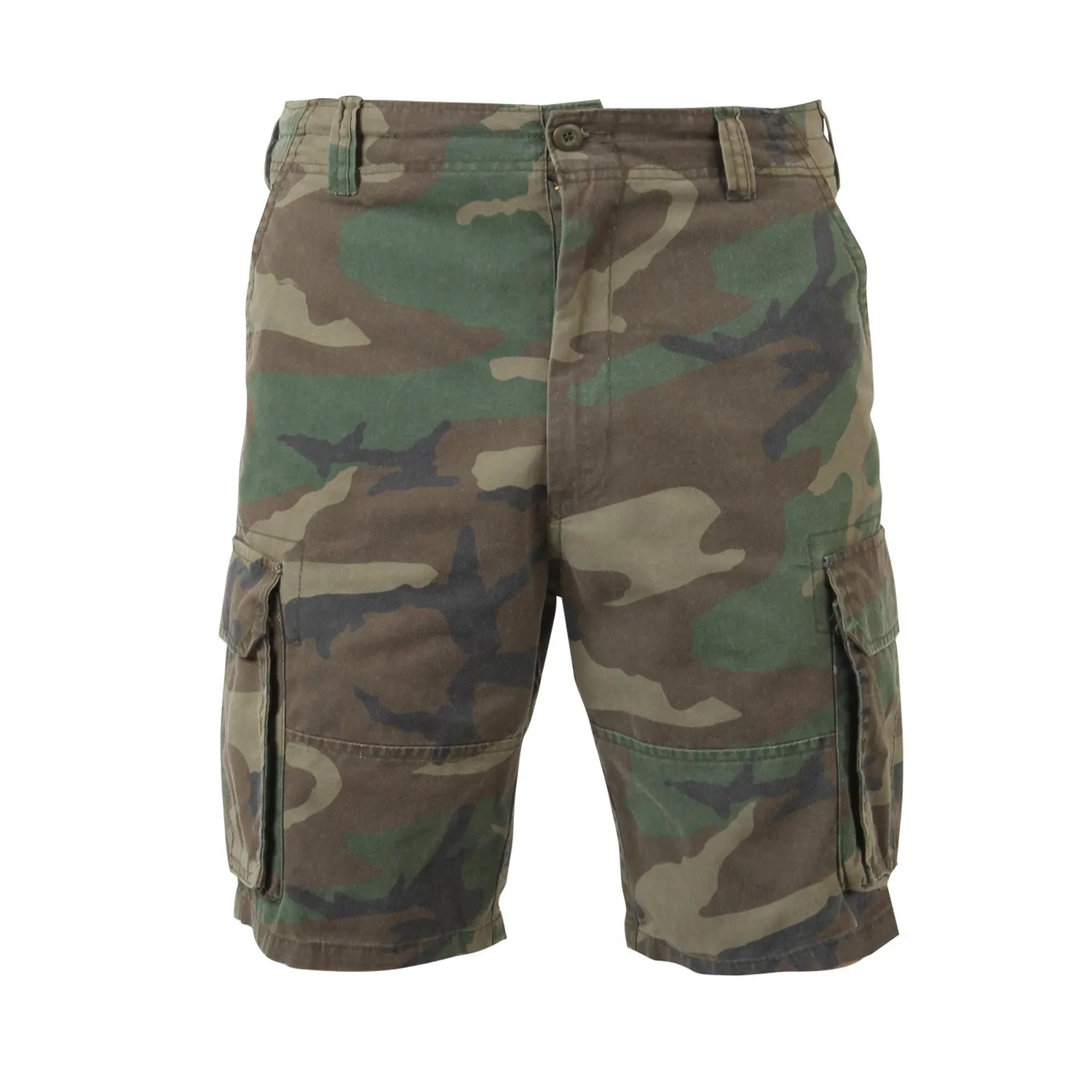 Vintage Camo Paratrooper Cargo Shorts