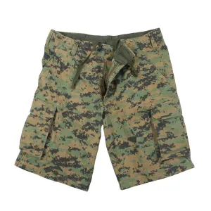 Vintage Camo Paratrooper Cargo Shorts