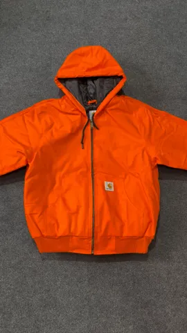 Vintage Carhartt Rework Style Orange Hooded Jackets - MOQ 25 pcs