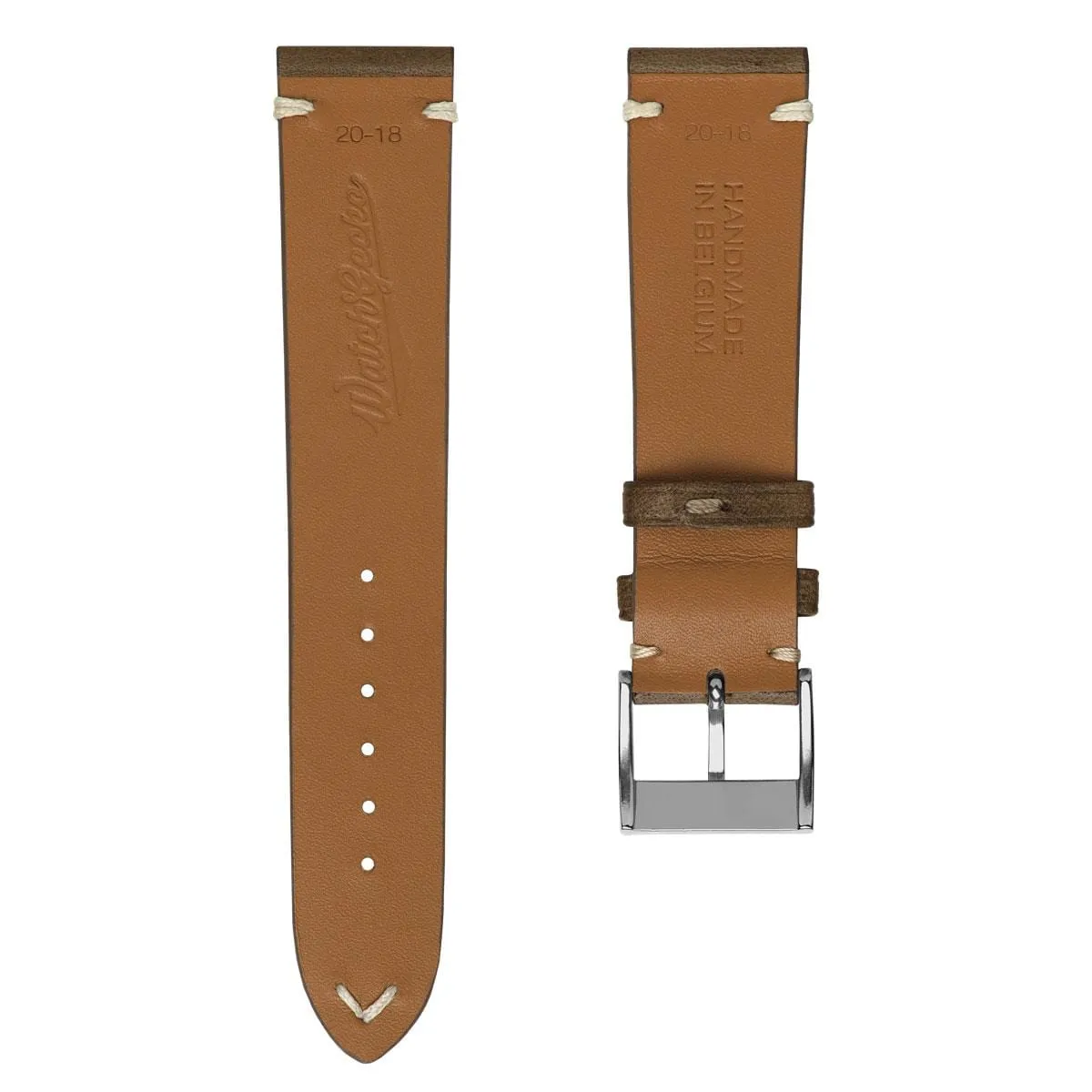 Vintage Cavallo Horse Leather Watch Strap - Taupe