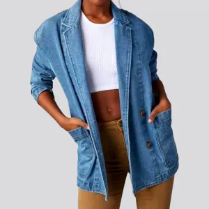 Vintage chore women's denim blazer