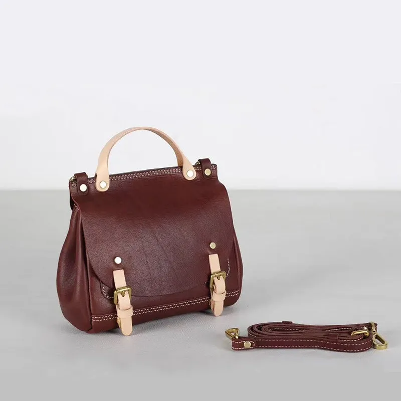 Vintage Cowhide Shoulder Women's Bag|Mini Messenger Bag