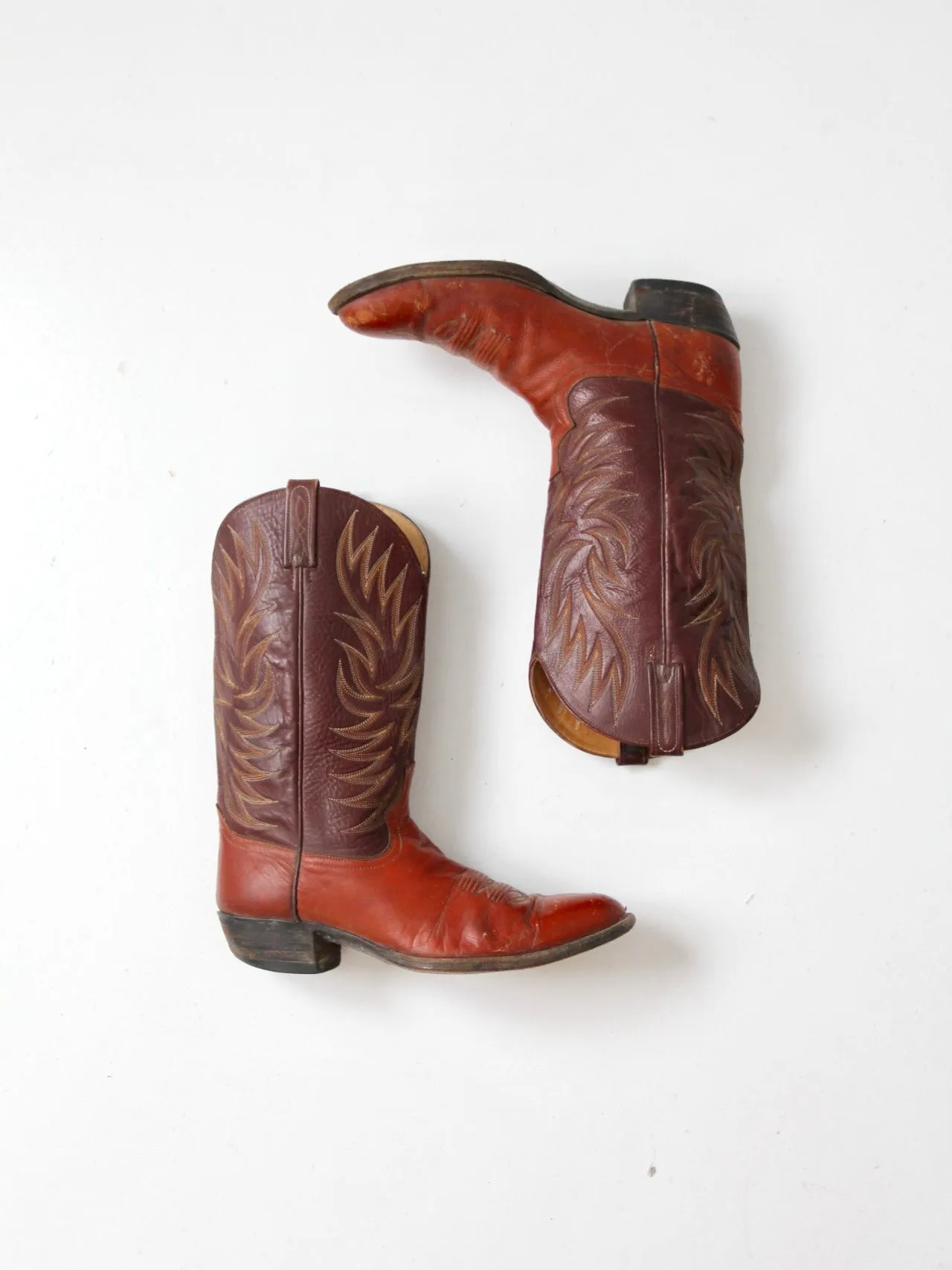 vintage Dan Post cowboy boots, size 10.5 D