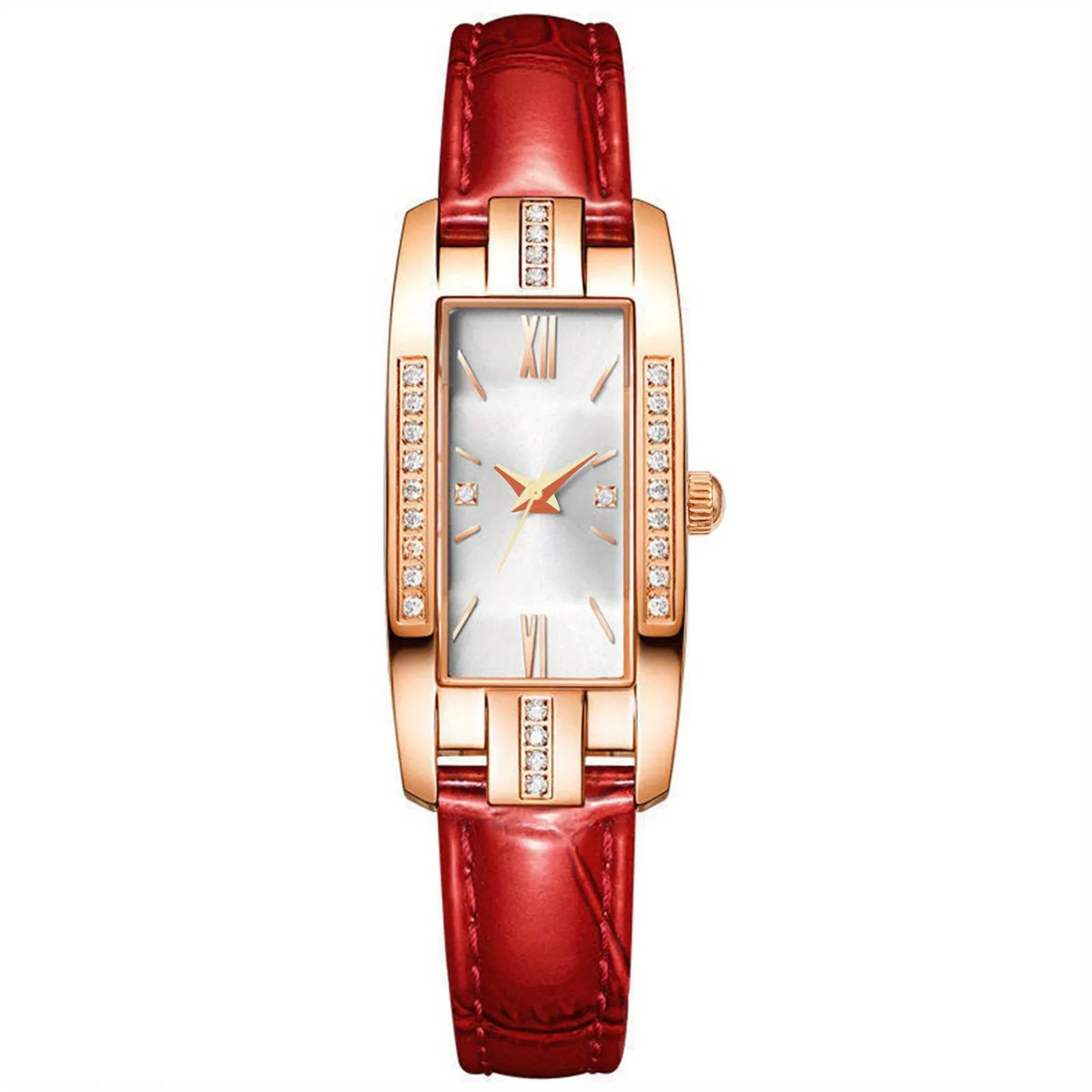 Vintage Dress Watch with Square Roman Numerals Dial