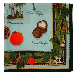 Vintage exotic plants neckerchief