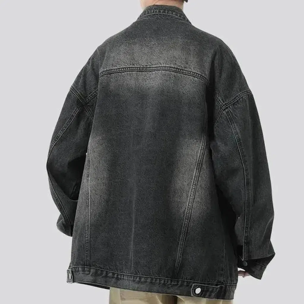 Vintage fashion men's jeans jacket