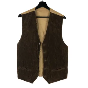 Vintage French Gilet de Chasse Corduroy Hunting Work Vest