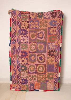 Vintage Galicha Kantha Blanket, #4 - 48"x72"