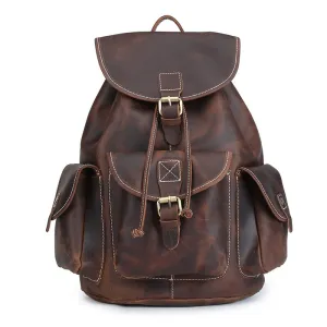 Vintage Genuine Leather Backpacks 8891