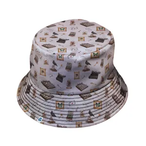 Vintage Gothic Library Bucket Hat