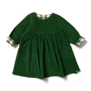 Vintage Green Day After Day Reversible Corduroy Pocket Dress