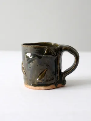 vintage handmade pottery mug