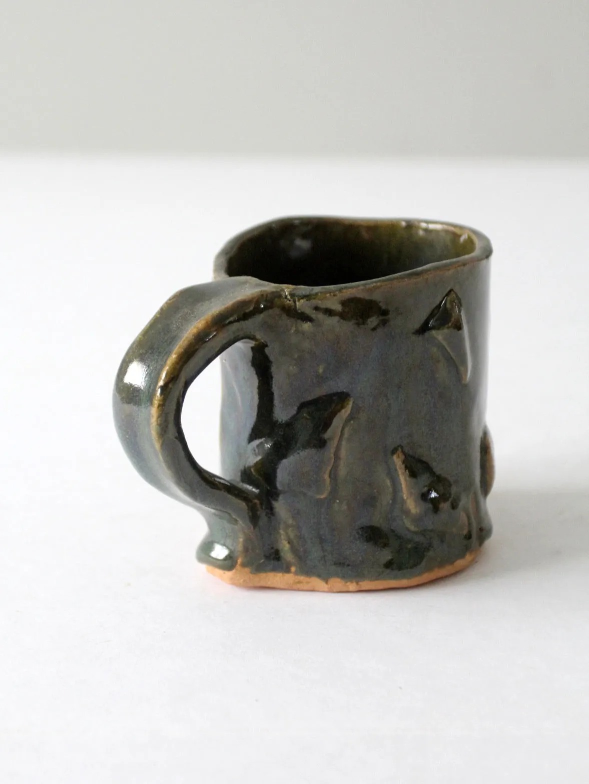 vintage handmade pottery mug