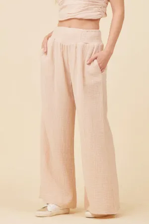 Vintage Havana Gauze Eyelet Embroidered Pant