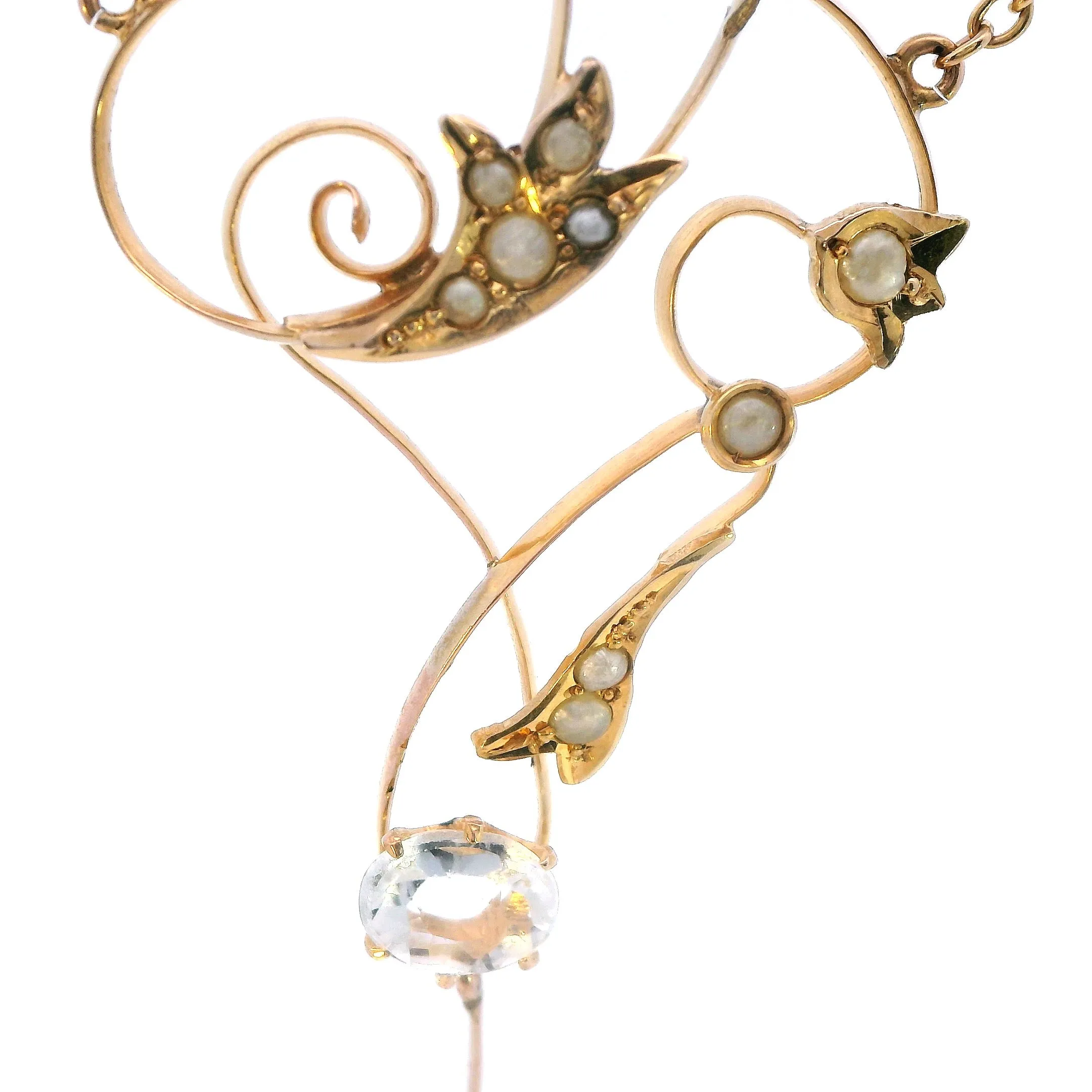 Vintage-Inspired Topaz Necklace - Timeless Elegance