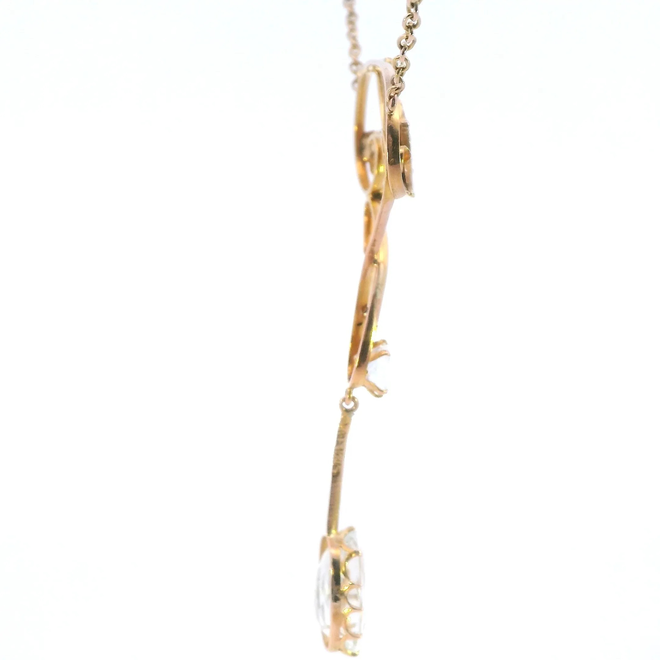 Vintage-Inspired Topaz Necklace - Timeless Elegance