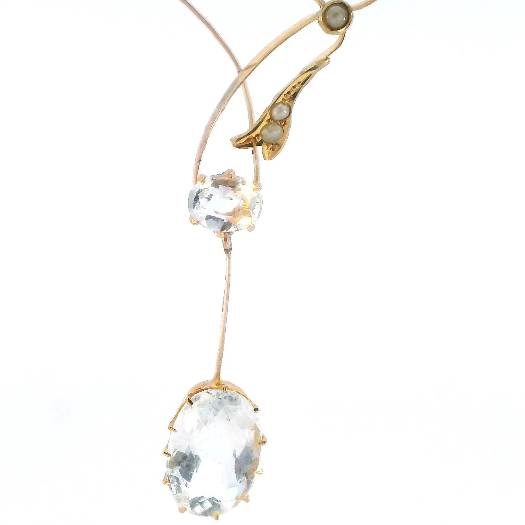 Vintage-Inspired Topaz Necklace - Timeless Elegance