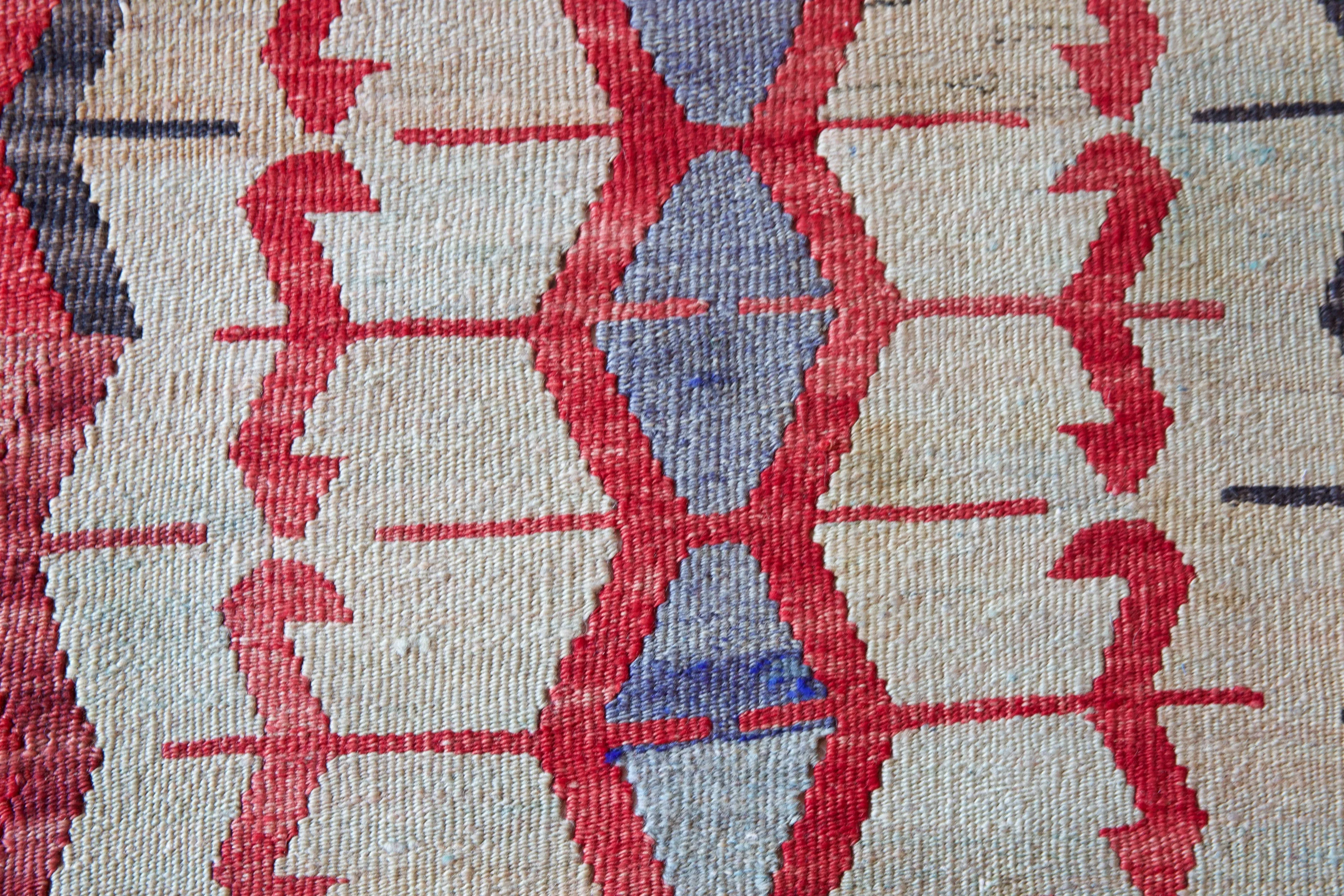 Vintage Konya Obruk Kilim Rug 4'9"x12'9"