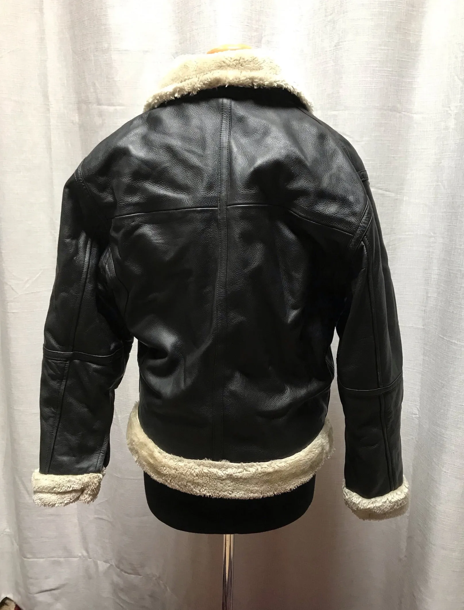 Vintage Leather Aviator Jacket #C192  FREE AUS POSTAGE