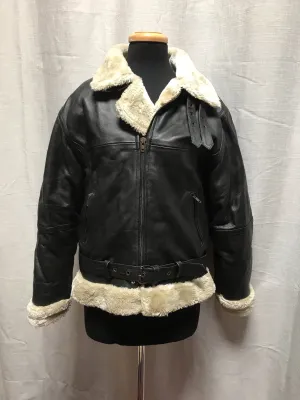 Vintage Leather Aviator Jacket #C192  FREE AUS POSTAGE