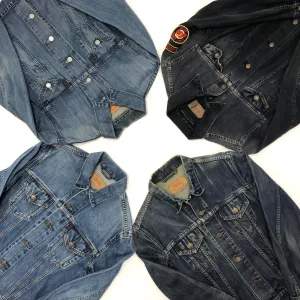 Vintage Levis Lee Wrangler Denim Jacket Mix