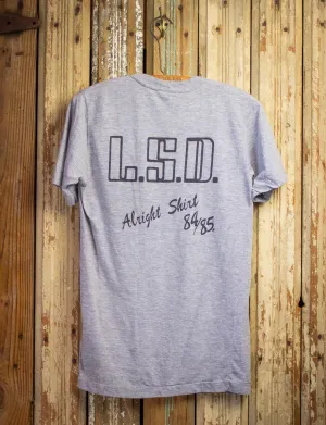 Vintage Light & Sound Design (LSD) Crew Concert T Shirt 80s Gray Small