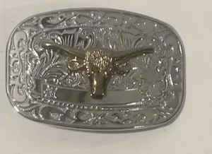 Vintage Metal Belt Buckle Gold Bull Design, Nice Design, Standard Size, Heavy Duty, Quality, Thick Metal, For Belts, Fashion,