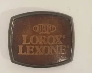 Vintage Metal Belt Buckle, Lorox Lexone, Nice Design, Standard Size, Heavy Duty, Quality, Thick Metal, For Belts, Fashion,