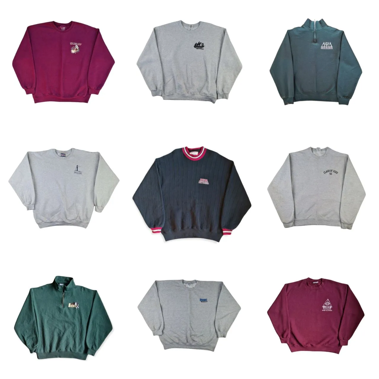 Vintage Mini Logos Sweatshirt Bundle (40 pcs)