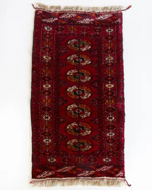 Vintage Mini Tekke Turkmen Rug 20"x41"