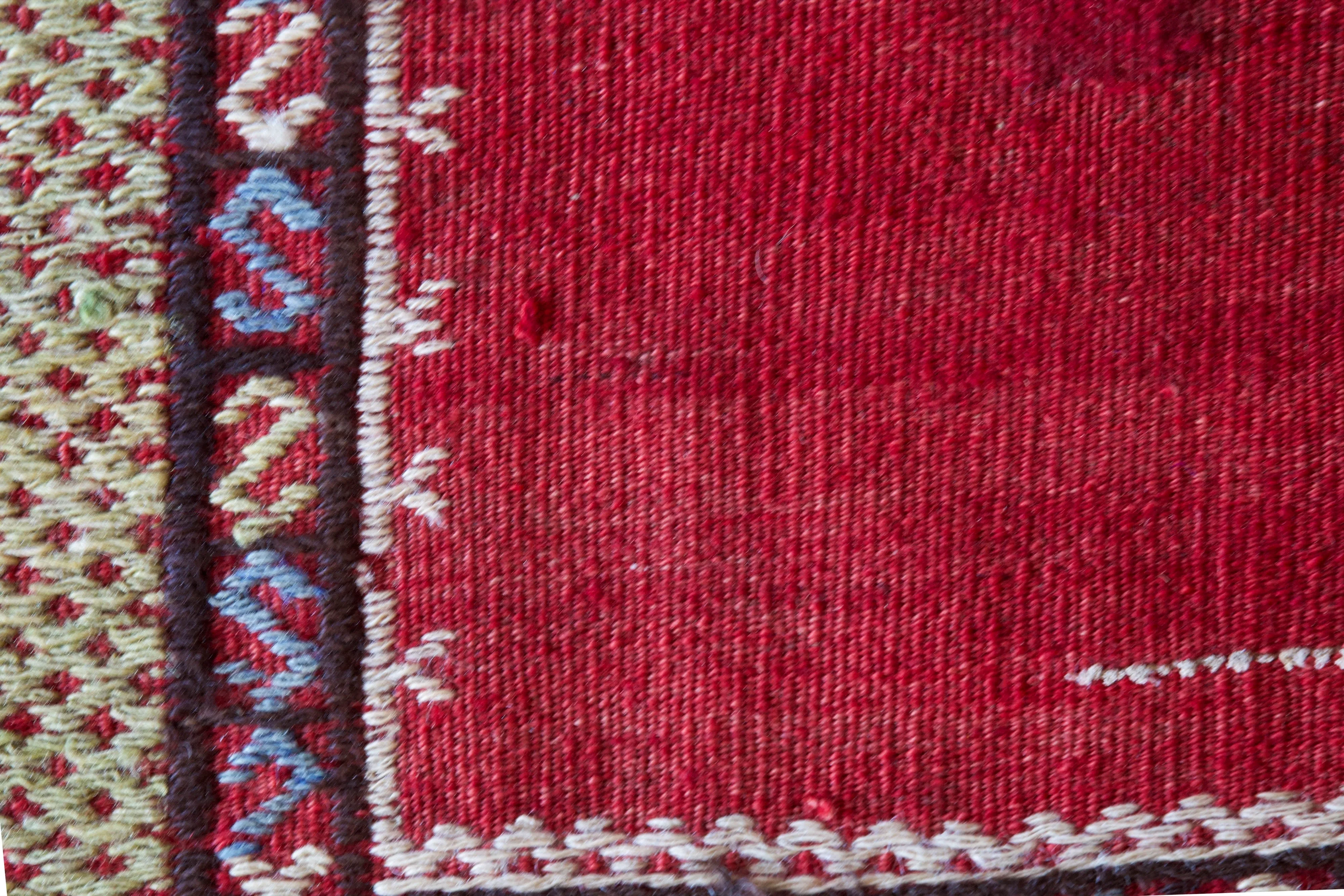 Vintage Mini Turkish Kilim Rug 3'x3'2"