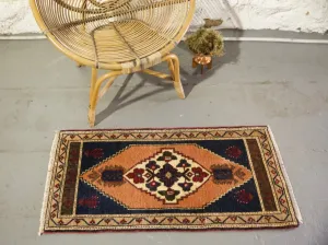 Vintage Mini Turkish Rug 20"x42.5"