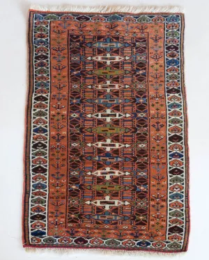 Vintage Mini Turkish Rug 23"x40"