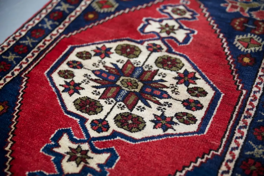 Vintage Mini Turkish Rug 24"x44"