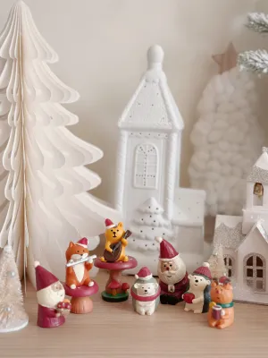 Vintage Noel Melody: Resin Christmas Mini Critter Collection (9 options)