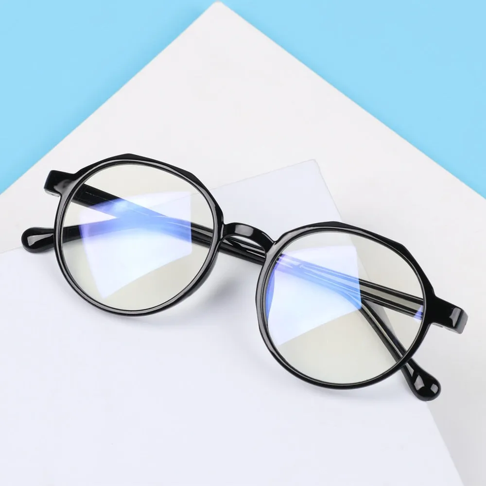 Vintage Octagonal Frame Anti Blue Ray, Computer Eyeglasses