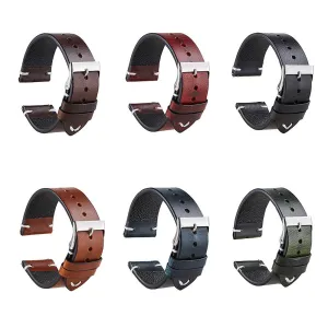 Vintage Oiled Leather Watch Straps Compatible with the Fitbit Charge 4