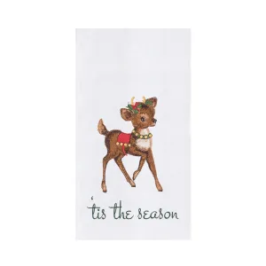 Vintage Reindeer Kitchen Towel