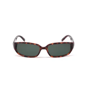 Vintage Standard Size Rectangle Frame Sunglasses - Tortoise