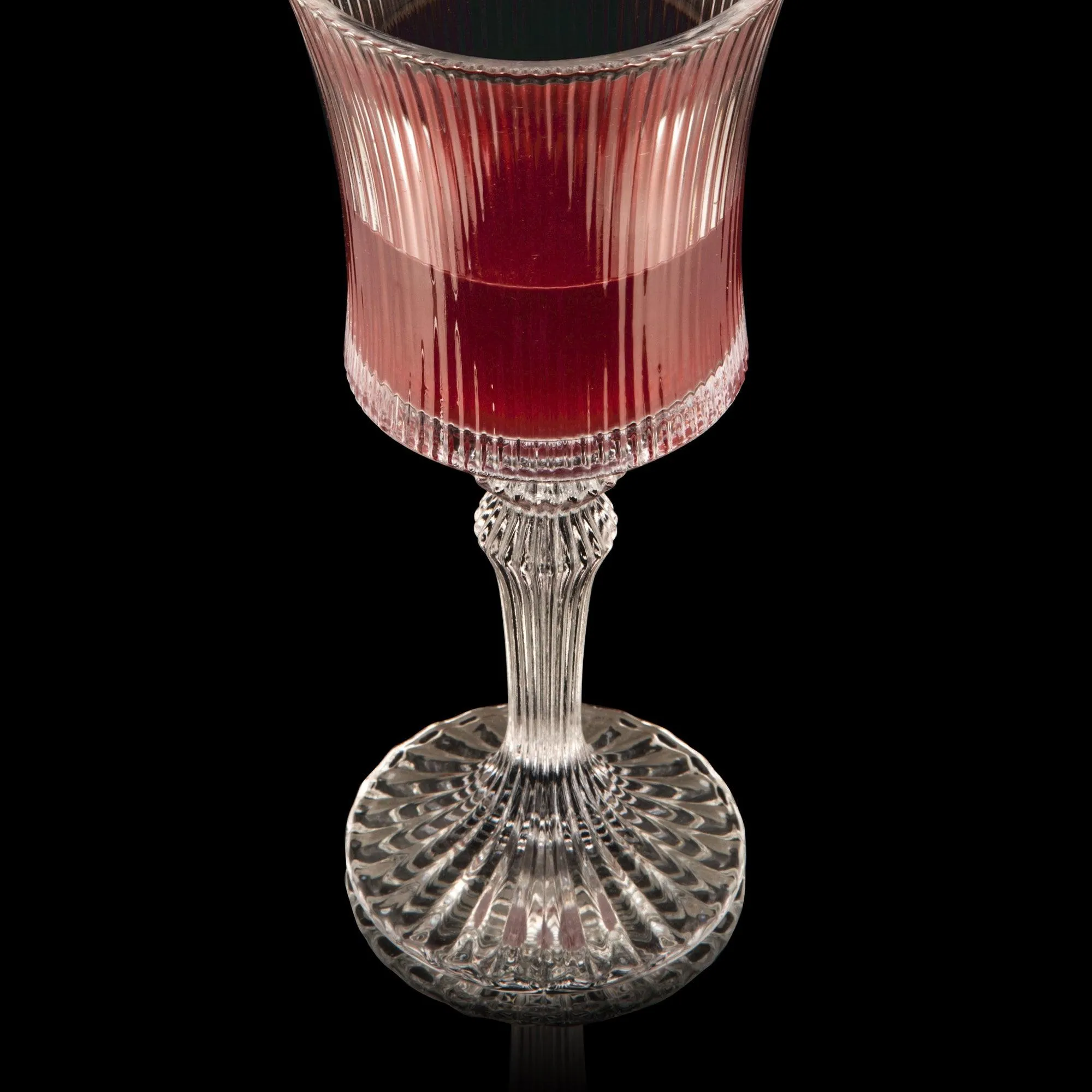 Vintage Striped Wine Glass - Set Of 6